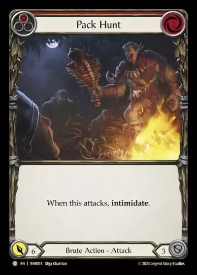 Pack Hunt RED RHI013 - Rhinar - Heavy Hitters Blitz Deck - Flesh and blood card