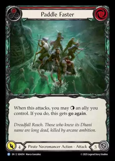 Paddle Faster RED SEA054 - High Seas - Flesh and blood card