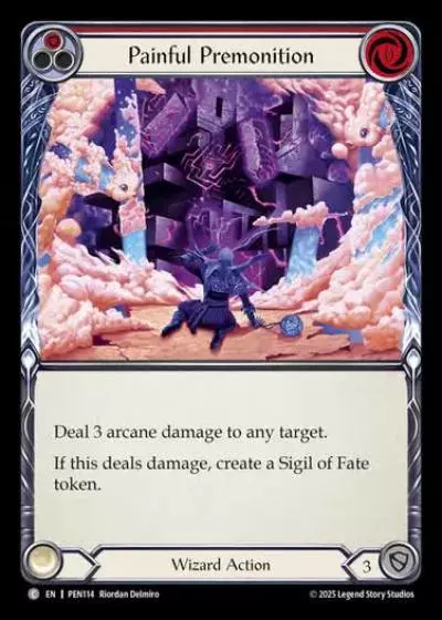 Painful Premonition PEN114 - Compendium of Rathe - Flesh and blood card