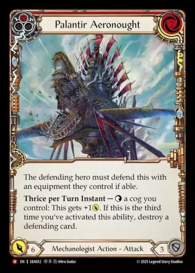 Palantir Aeronought RED SEA012 - High Seas - Flesh and blood card