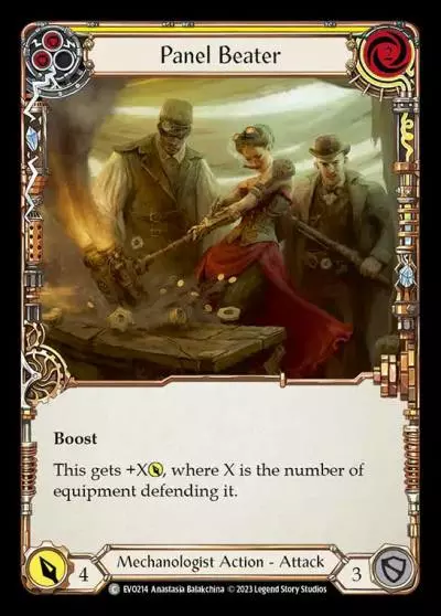 Panel Beater YELLOW EVO214 - Bright Lights - Flesh and blood card