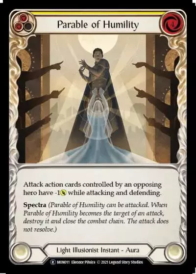 Parable of Humility YELLOW U-MON011-RF - Monarch - Unlimited - Flesh and blood card