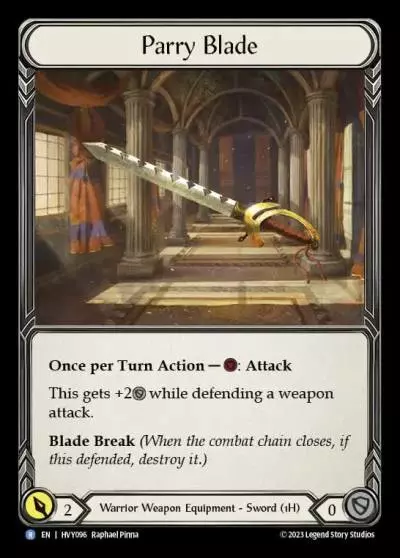 Parry Blade HVY096 - Heavy Hitters - Flesh and blood card