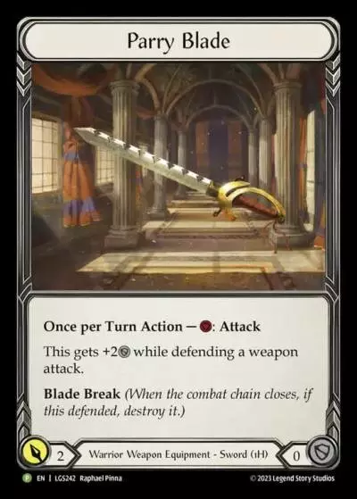 Parry Blade LGS242-RF - Buy-a-Box - Heavy Hitters - Flesh and blood card