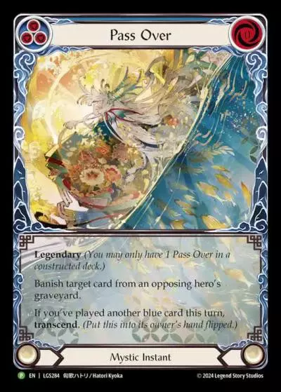 Pass Over BLUE LGS284-RF - Buy-a-Box - Part the Mistveil - Flesh and blood card