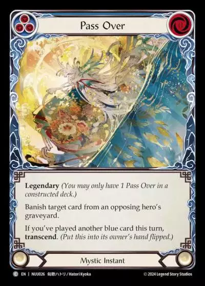 Pass Over BLUE NUU026 - Nuu - Blitz Deck - Flesh and blood card