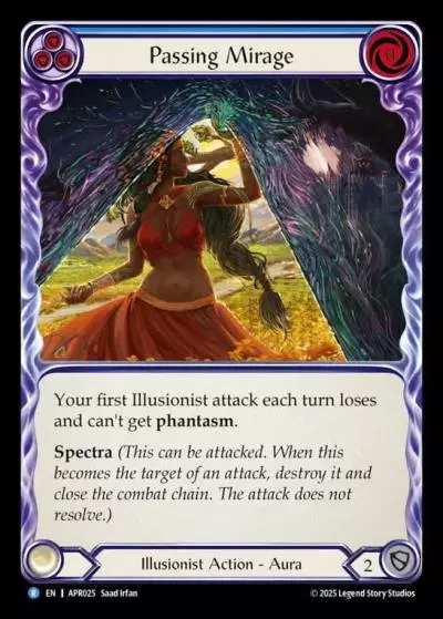 Passing Mirage BLUE APR025 - Armory Deck Legends - Prism Sculptor of Arc Light - Flesh and blood card