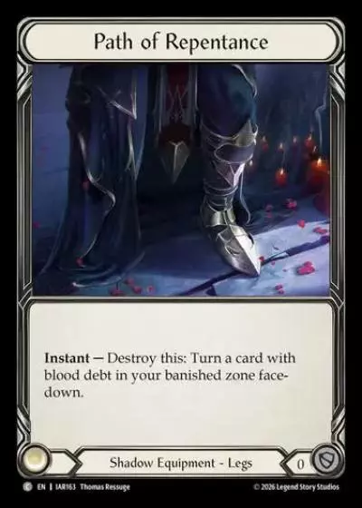 Path of Repentance IAR163-CF - Pre-release - Usurp the Shadow Throne - Flesh and blood card