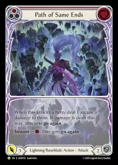 Path of Same Ends GEM155 - GEM - Pack 5 - Flesh and blood card