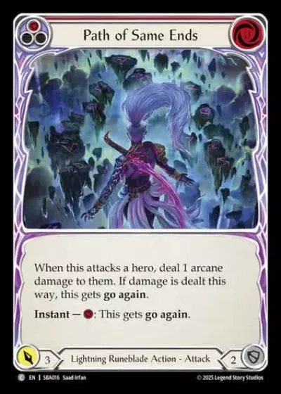 Path of Same Ends SBA016 - Silver Age Chapter 3 - Briar - Flesh and blood card