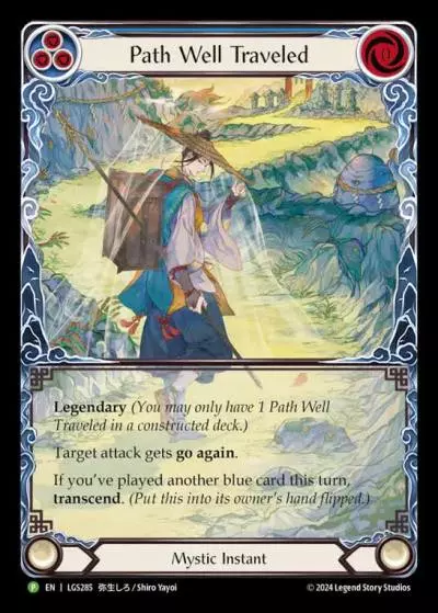 Path Well Traveled BLUE LGS285-RF - Buy-a-Box - Part the Mistveil - Flesh and blood card