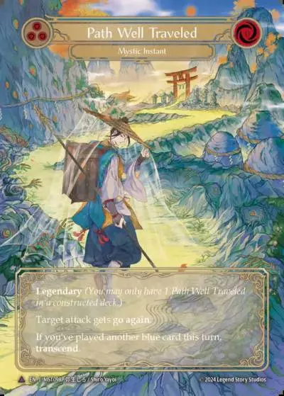Path Well Traveled BLUE MST098-MV - Part the Mistveil - Flesh and blood card