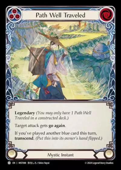 Path Well Traveled BLUE MST098 - Part the Mistveil - Flesh and blood card