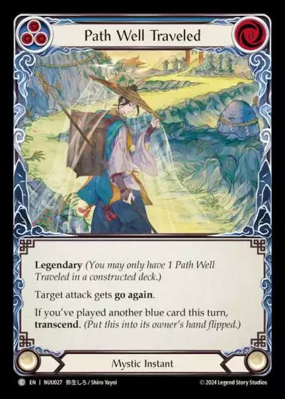 Path Well Traveled BLUE NUU027 - Nuu - Blitz Deck - Flesh and blood card