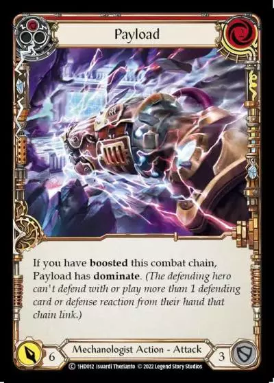 Payload RED 1HD012 - Dash - Blitz Deck - Flesh and blood card