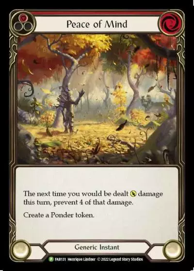 Peace of Mind RED FAB131-RF - Marketing - Team Covenant Outsiders - Flesh and blood card