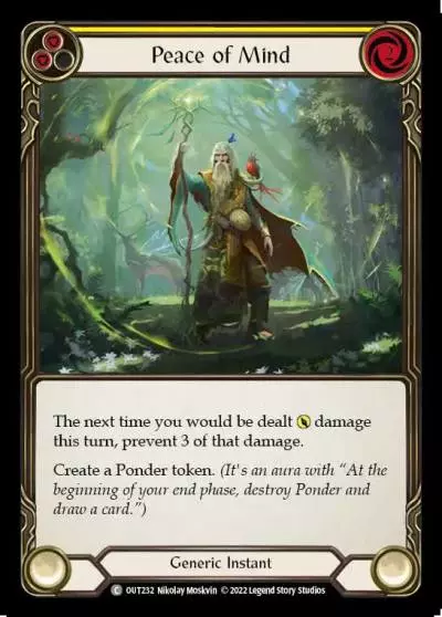 Peace of Mind YELLOW OUT232 - Outsiders - Flesh and blood card