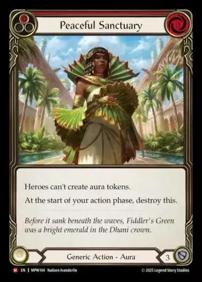 Peaceful Sanctuary MPW144 - Mastery Pack Warrior - Flesh and blood card