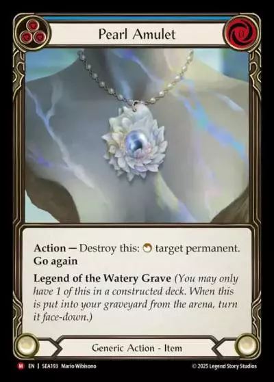 Pearl Amulet BLUE SEA193 - High Seas - Flesh and blood card