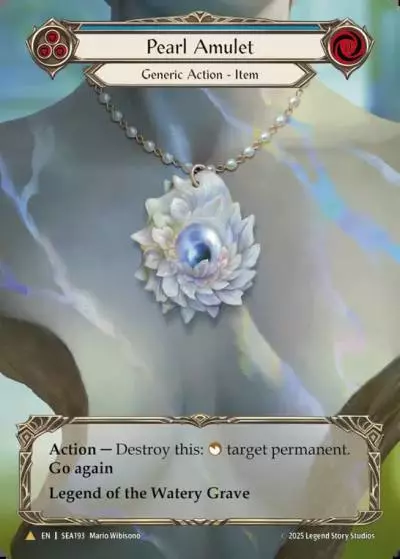 Pearl Amulet BLUE SEA193-TP - High Seas - Treasure Pack - Flesh and blood card