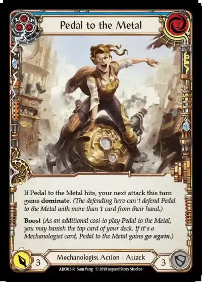 Pedal to the Metal BLUE ARC013 - Arcane Rising - Flesh and blood card