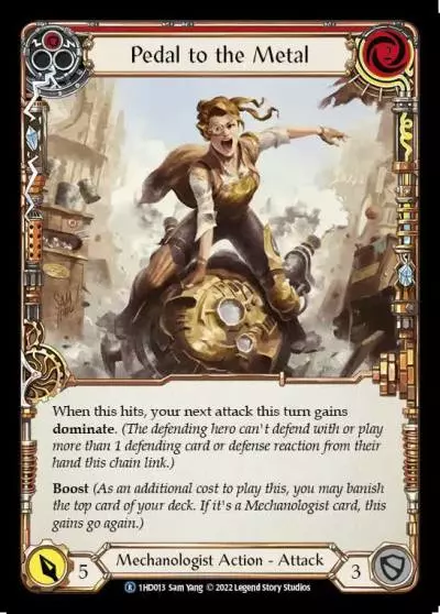 Pedal to the Metal RED 1HD013 - Dash - Blitz Deck - Flesh and blood card
