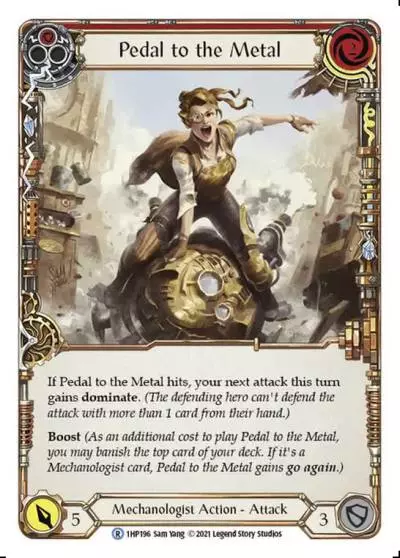 Pedal to the Metal RED 1HP196 - History Pack 1 - Flesh and blood card