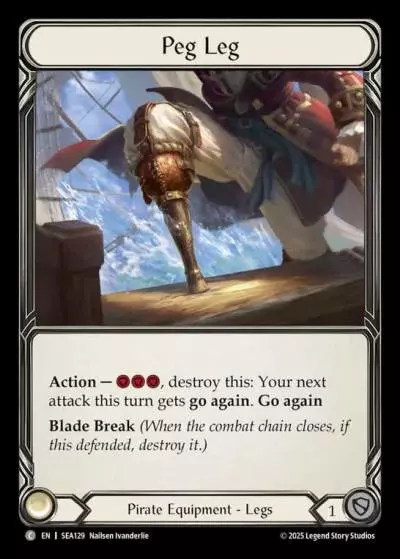 Peg Leg SEA129 - High Seas - Flesh and blood card