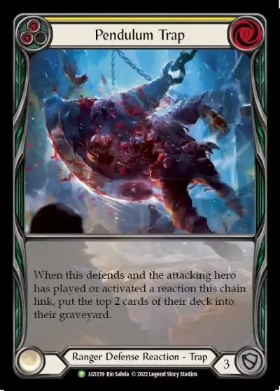 Pendulum Trap YELLOW LGS139-RF - Armory - Season 9 - Flesh and blood card