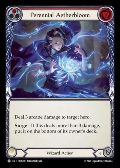Perennial Aetherbloom RED ROS201 - Rosetta - Flesh and blood card