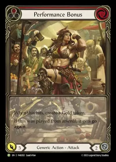 Performance Bonus RED FAB202-RF - Marketing - Alpha Investments Heavy Hitters - Flesh and blood card