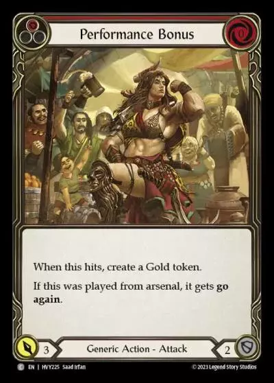 Performance Bonus RED HVY225 - Heavy Hitters - Flesh and blood card