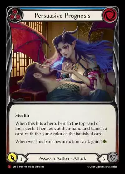 Persuasive Prognosis BLUE MST104 - Part the Mistveil - Flesh and blood card