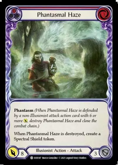 Phantasmal Haze RED EVR147 - Everfest - Flesh and blood card