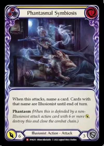 Phantasmal Symbiosis YELLOW DYN215 - Dynasty - Flesh and blood card
