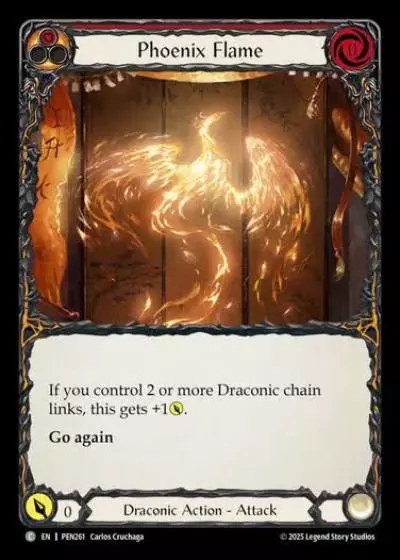 Phoenix Flame PEN261 - Compendium of Rathe - Flesh and blood card