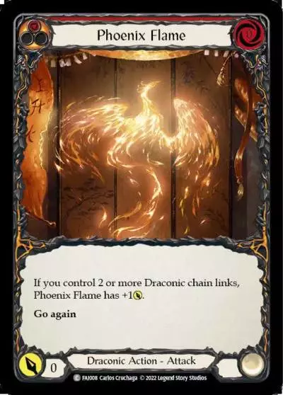 Phoenix Flame RED FAI008 - Fai - Blitz Deck - Flesh and blood card