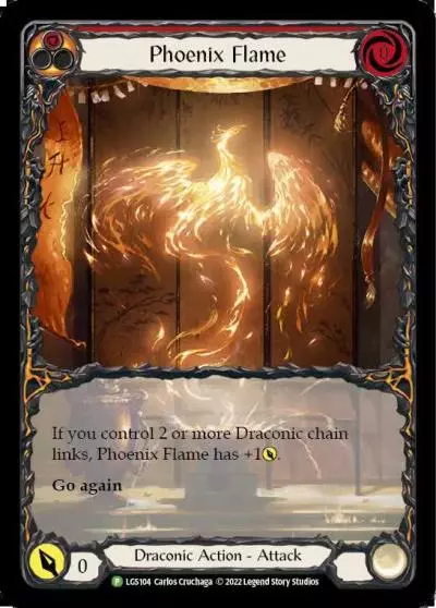 Phoenix Flame RED LGS104-RF - Pre-release - Uprising - Flesh and blood card