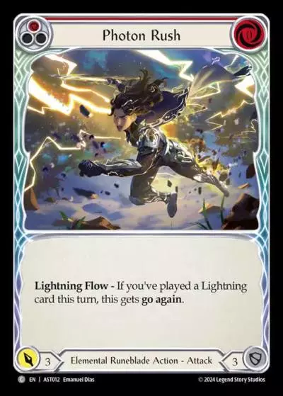 Photon Rush RED AST012 - Armory Deck - Aurora, Shooting Star - Flesh and blood card