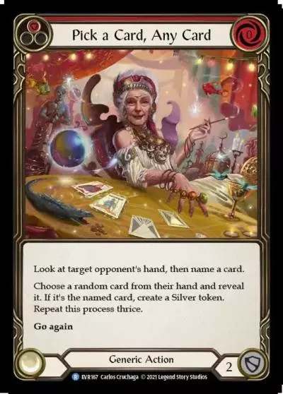 Pick a Card, Any Card RED EVR167 - Everfest - Flesh and blood card
