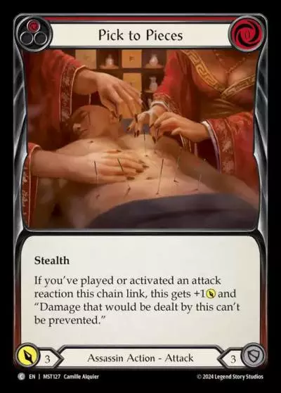 Pick to Pieces RED MST127 - Part the Mistveil - Flesh and blood card