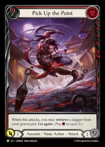 Pick Up the Point RED GEM028 - GEM - Pack 1 - Flesh and blood card