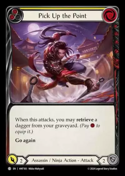 Pick Up the Point YELLOW HNT183 - The Hunted - Flesh and blood card
