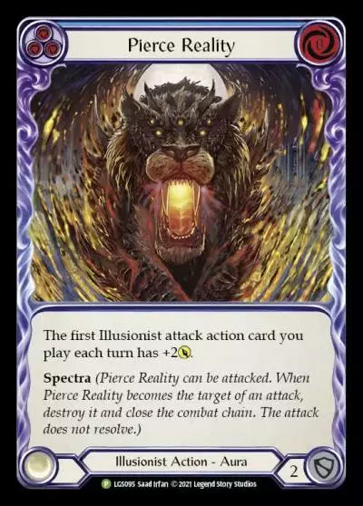 Pierce Reality BLUE LGS095-CF - Armory - Season 6 - Flesh and blood card