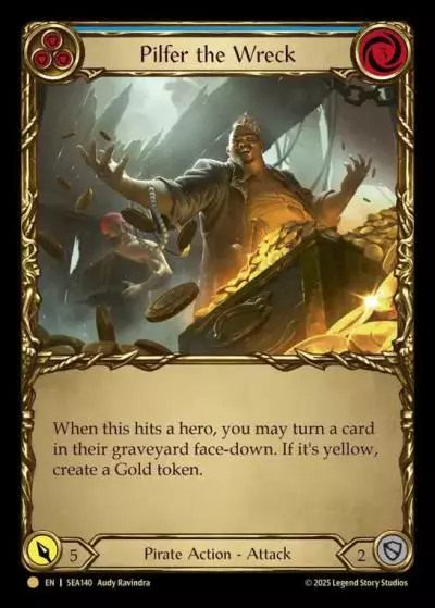 Pilfer the Wreck BLUE SEA140-TP - High Seas - Treasure Pack - Flesh and blood card