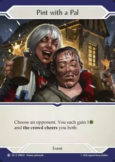 Pint with a Pal SPW021 - Smash Palace - Chorus of Steel - Flesh and blood card
