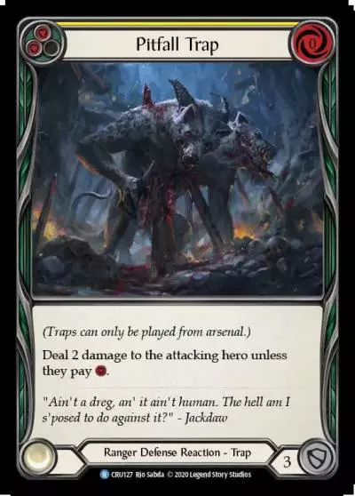 Pitfall Trap YELLOW CRU127 - Crucible of War - Flesh and blood card