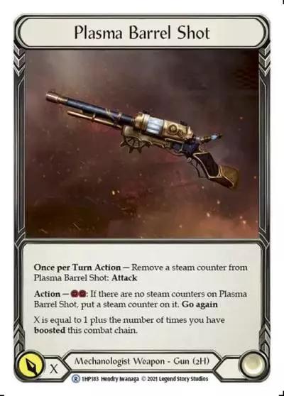 Plasma Barrel Shot 1HP183 - History Pack 1 - Flesh and blood card