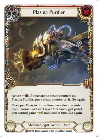 Plasma Purifier RED 1HP190 - History Pack 1 - Flesh and blood card