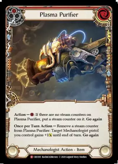 Plasma Purifier RED CRU105 - Crucible of War - Flesh and blood card